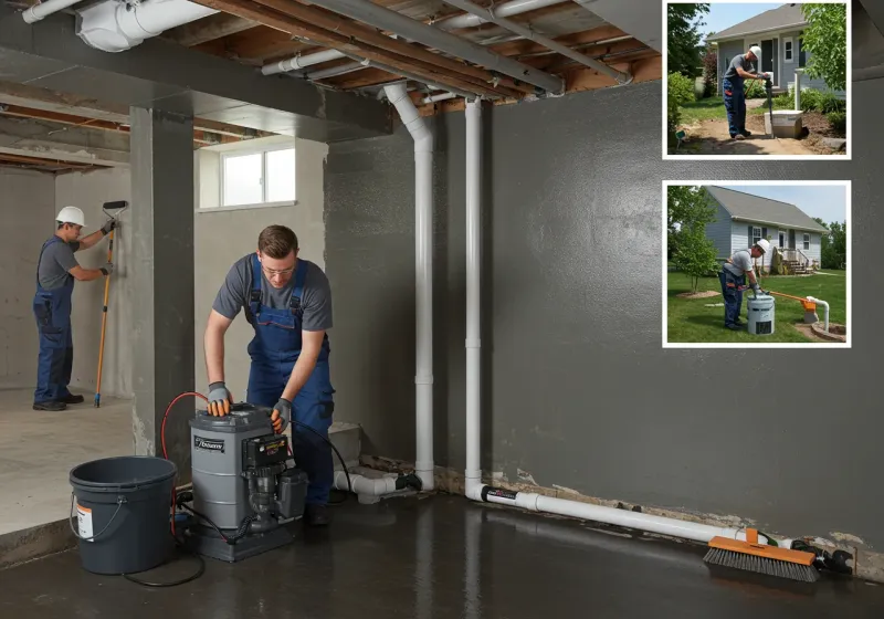 Basement Waterproofing and Flood Prevention process in New Albany, IN